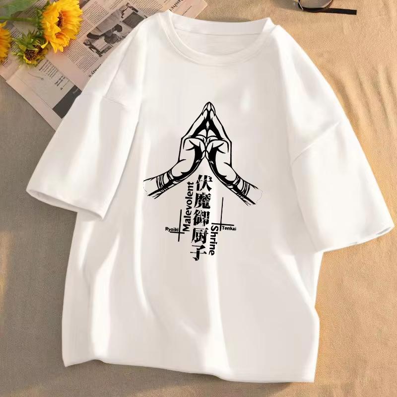 Jujutsu Kaisen Anime Gojo Satoru Itadori Yuji Printed Tshirt Mens and Womens Tshirt Mens Top Sports Tshirt Mens Tshirt