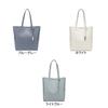 [Angrit] Large Tote Bag with Key Ring Charm, Black, Size F