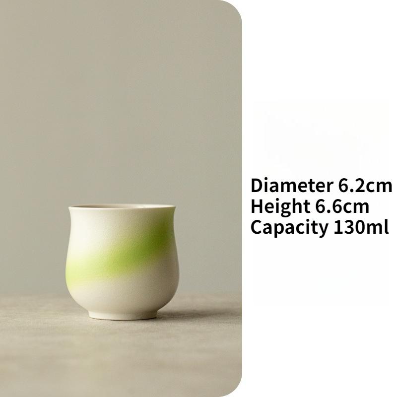 Coffee Latte Cup Hand-poured Coffee Tasting Mugs Chinese Kung Fu Teaware Set Tasting Cups Gradient Teacups Coffeeware Drinkware