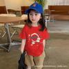Kids Cotton Short Sleeve T Shirt Summer Thin Casual Round Neck Top Unisex Half Sleeve Tee