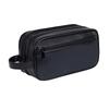 Men's Waterproof Travel Toiletry Bag Featuring Multiple Compartments Portable Rotating Hook Durable PU Leather Ideal for Business Trip