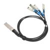 100G QSFP28 DAC Cable 1 Meter Transmission Distance QSFP28 To 4 SFP28 100G Speed Direct Attach Cable for Big Data Device