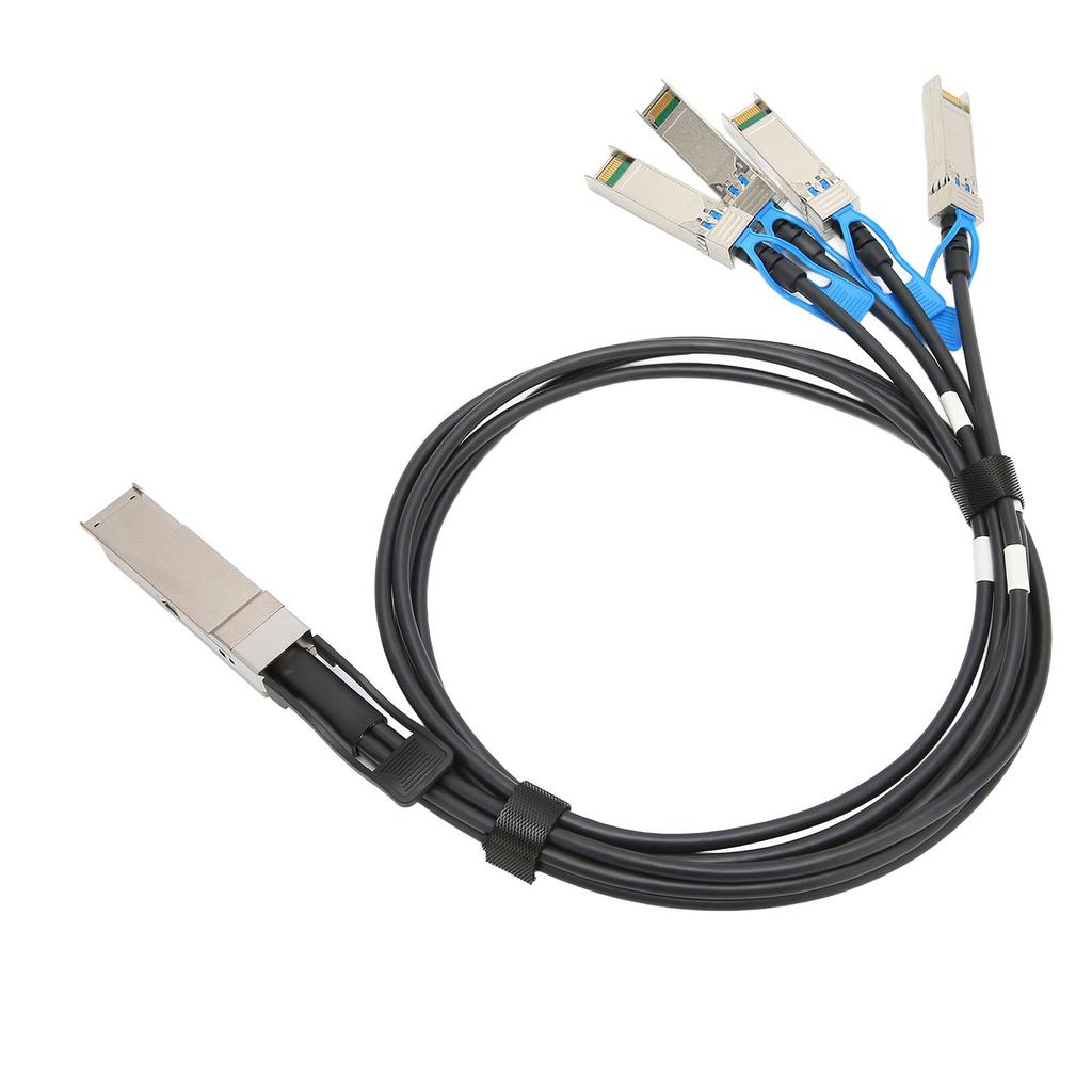 100G QSFP28 DAC Cable 1 Meter Transmission Distance QSFP28 To 4 SFP28 100G Speed Direct Attach Cable for Big Data Device