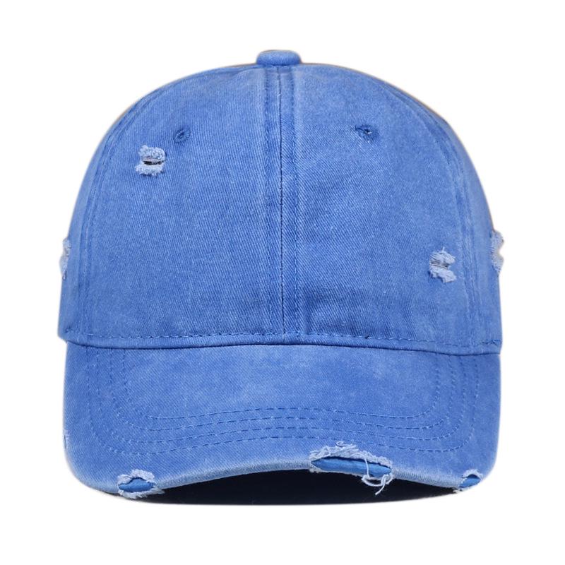 Unisex Distressed Washed Baseball Cap - Versatile Duckbill Design