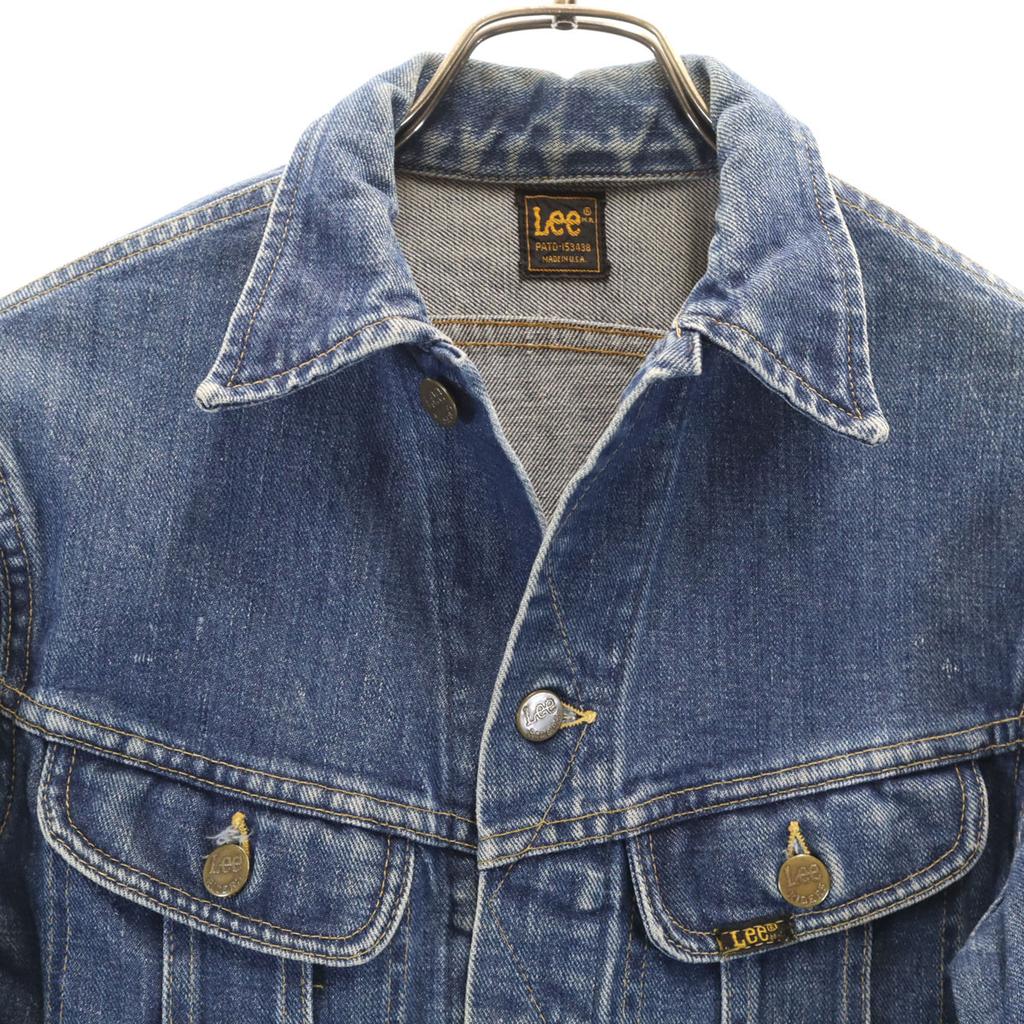 Lee 80s Made In USA Vintage Denim Jacket Wash Blue Denim Jacket Trucker Women Used