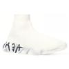 Balenciaga Speed 2.0 Graffiti Recycled Knit White Women's 617196W2DD42091