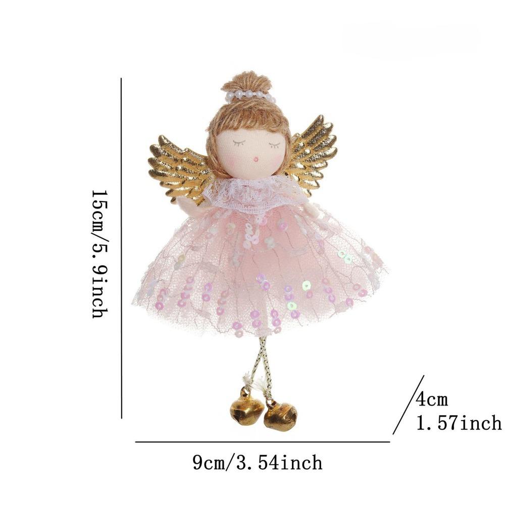 New Christmas Supplies Christmas Feather Angel Christmas Tree Decoration Pendant Small Pendant Christmas