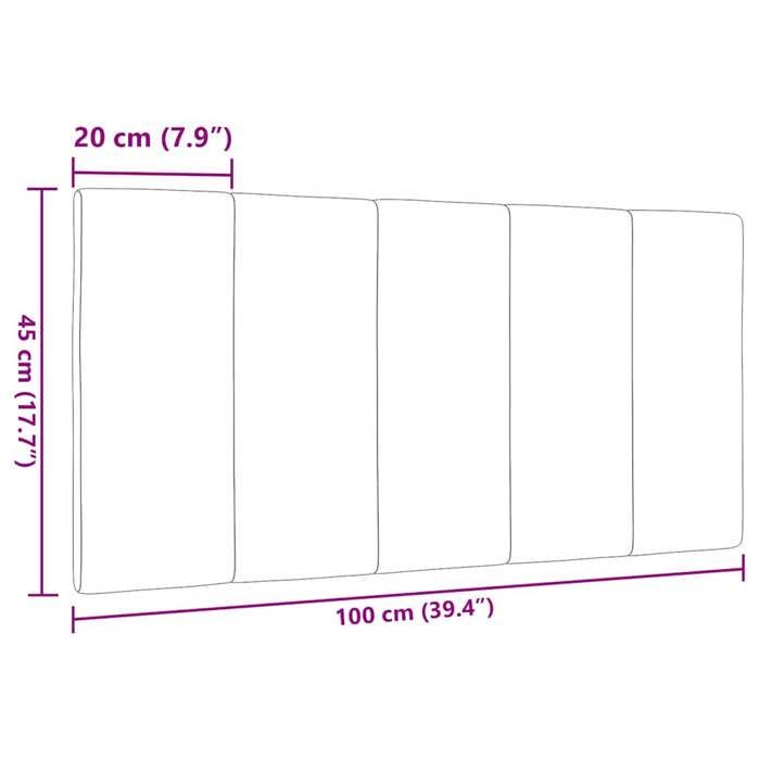 VidaXL Black Headboard Cushion 100 Cm Fabric 4019151