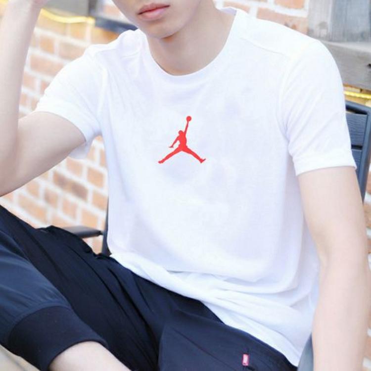Jordan Jumpman Dfct Short Sleeve Crew T-Shirt Men Tops White CW5191-100