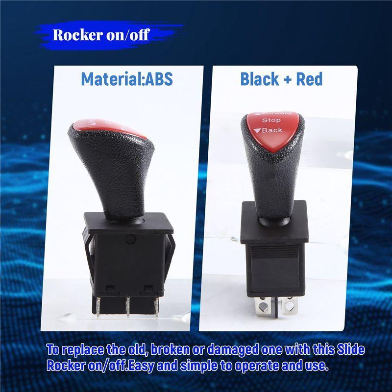 AA92-Forward-Stop-Back DPDT 6Pin Latching Slide Rocker Switch KCD4-604-6P Car Switch