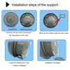 Large Digital Wall Clock with Date Day Temperature Battery Operated Bathroom Clock Shower Clock with Suction Cup Gift