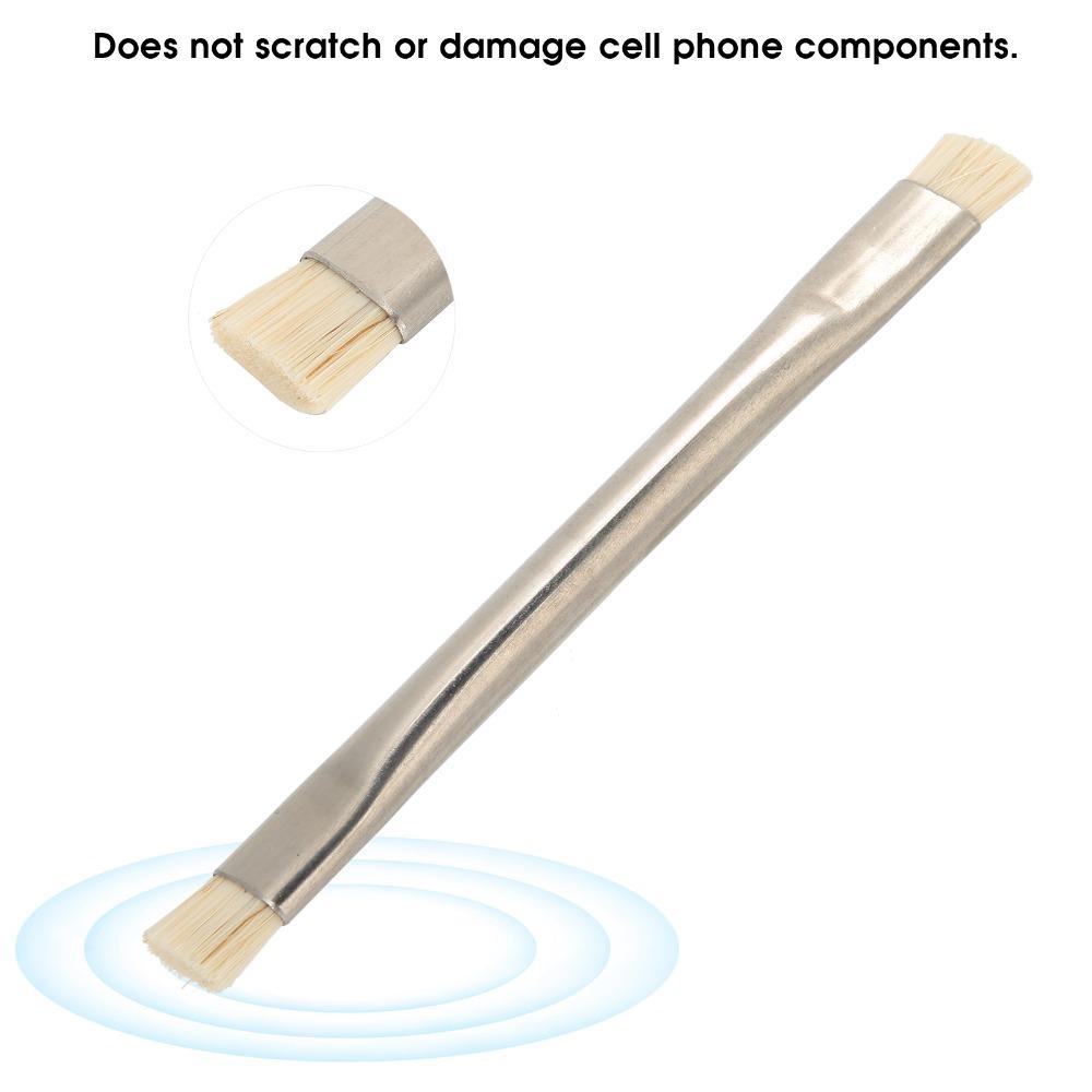 2Pcs Double Head Anti-static Brush Short Bristle Phone Tablet Repair Tool  Phone Accessories