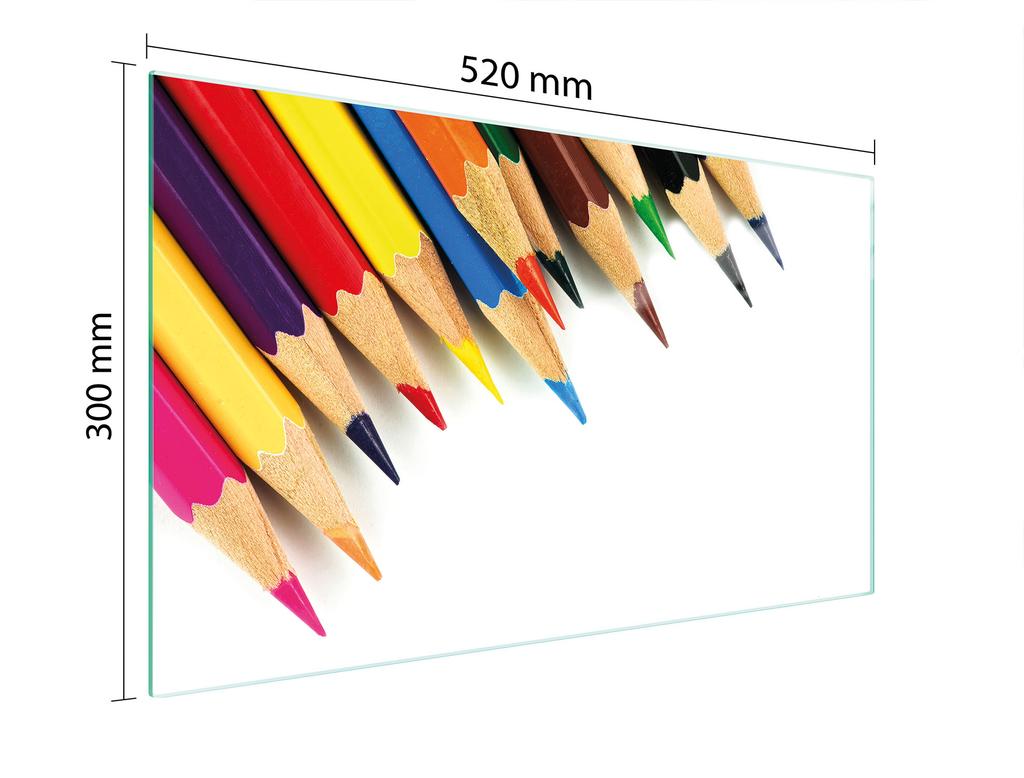 TAGLIERE IN VETRO 52x30 COLORATO
