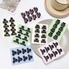 8pcs/set Black Colorful Geometric Plastic Small Hair Claws For Sweet Girls Mini Hair Clips Hairpin Kids Lovely Hair Accessories