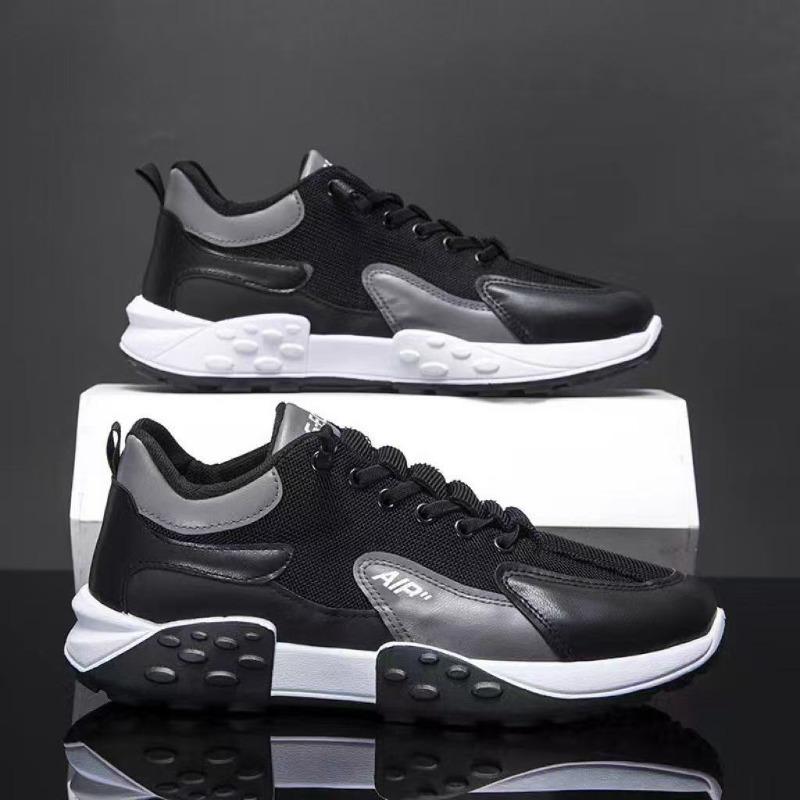 Men's Shoes New Low-top Running Shoes Trendy Non-slip Thick-soled Dad Shoes Breathable Sports Shoes