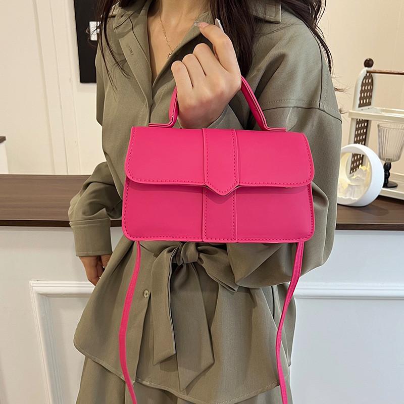 Pu Material Retro Handbag With Top Handle And Shoulder Strap For Daily Use