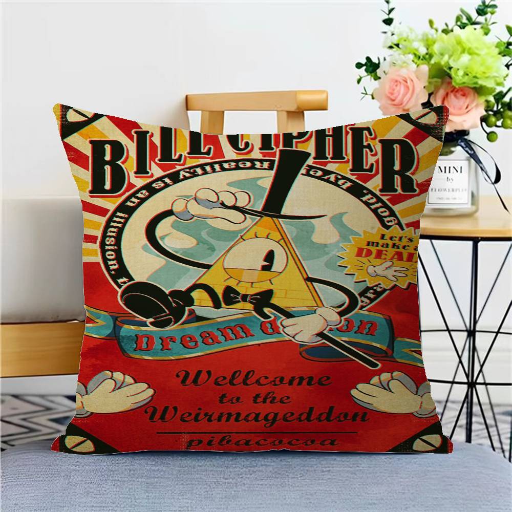 

Cartoon G-Gravity Cute F-Falls Pillow Cover Design cushion Cover decor Holiday Decorati 12x12Inch