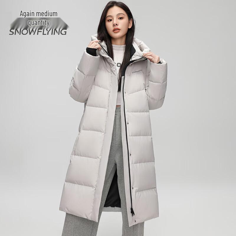 SNOWFLYING Women's Long Over-the-Knee Down Jacket
