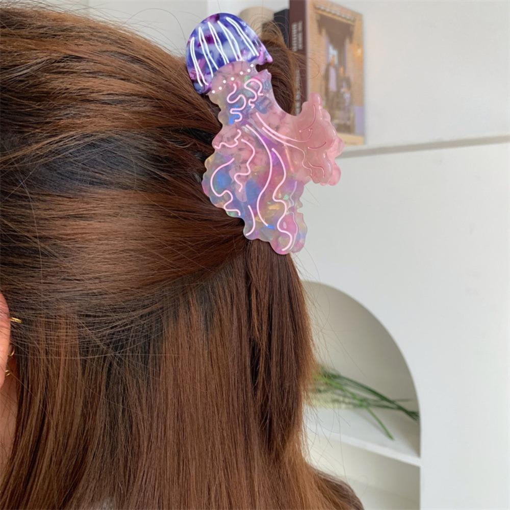 Korean Style Cartoon Animal Hair Clip Sweet Cute Shark Clip Fashion Jellyfish Hair Claw  Female