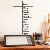 Cross Wall Decor Christian Metal Hangable Scripture-Inspired Design Jesus Cross For Living Room Bedroom Entryway Church Wedding