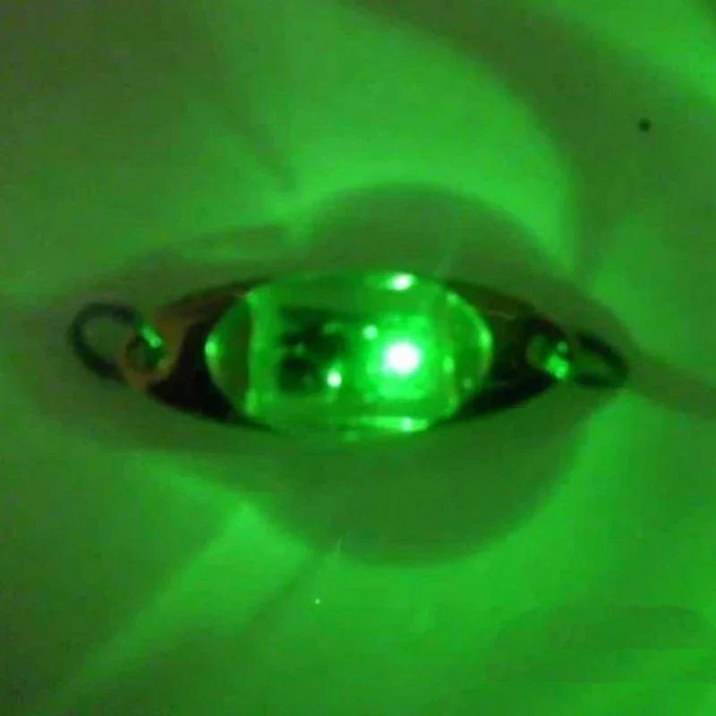1 Pcs Mini Fishing Lure LED Light Deep Drop Underwater Eye Shape Fishing Squid Fishing Bait Luminous Lure for Attracting Fish