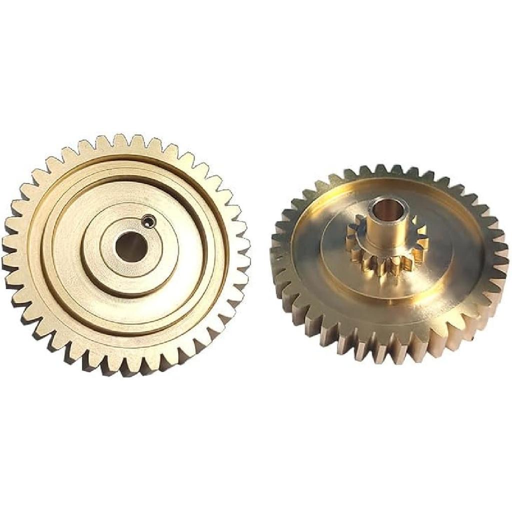 Převodový ozubený pár pro stahovací střechu, Pár mosazných ozubených kol Pasuje na Porsche Boxster 1997-2012 98756118000, 987561179