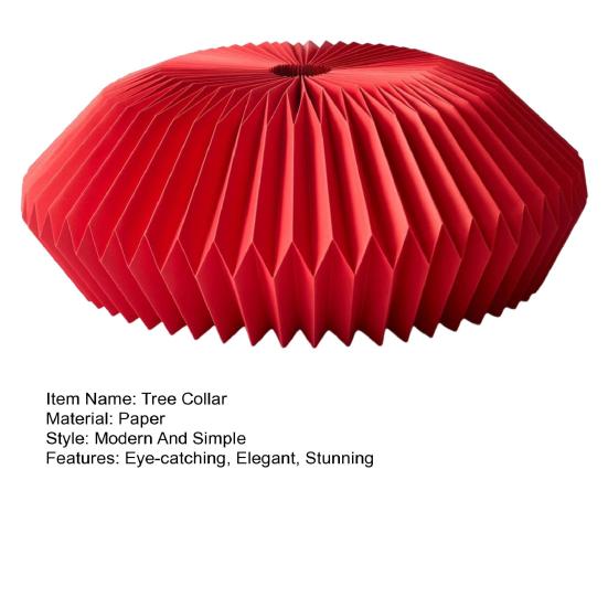 Honeycomb Christmas Tree Collar Foldable Paper Christmas Tree Base Stand Cover Basket Skirt Collar for 12"-25" Stands