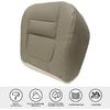 SecosAutoparts Driver Side Bottom Replacement Leather Seat Cover Parchment Tan Compatible with Ford F250 F350 F450 F550 Lariat 2001