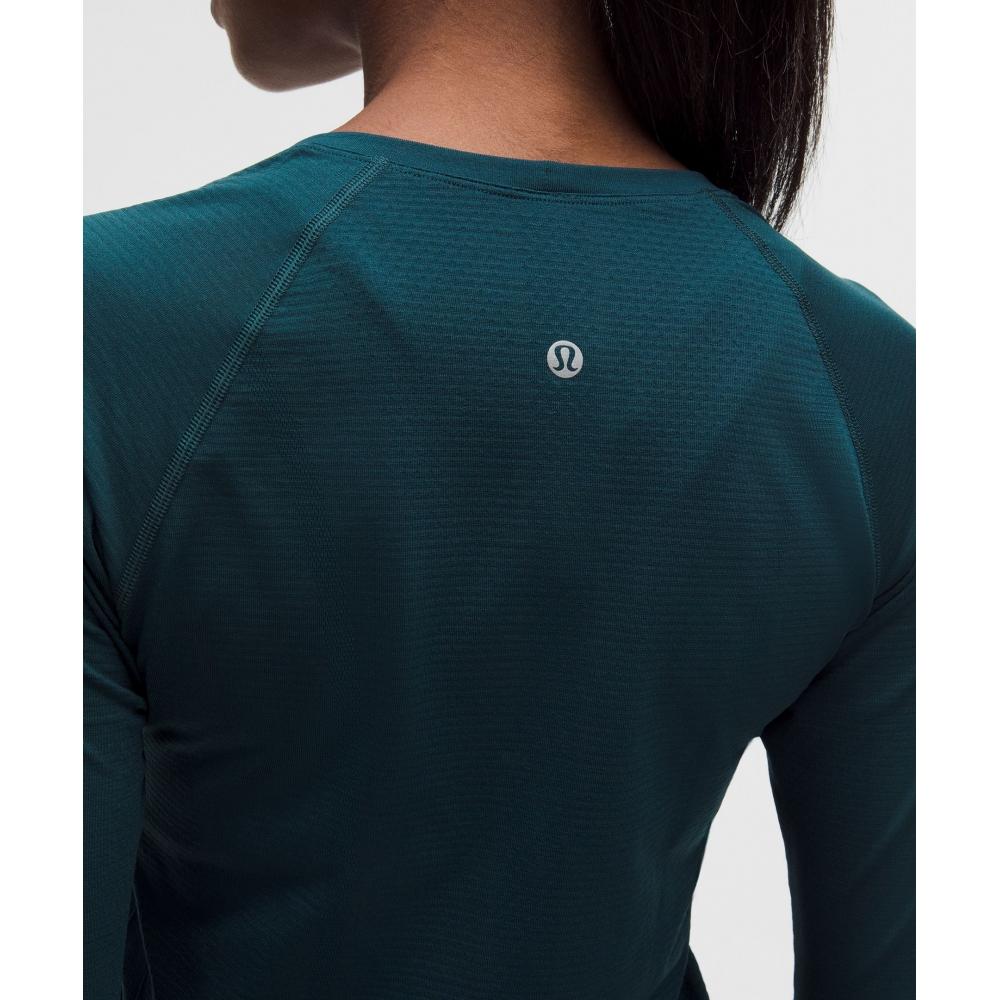 Lululemon Swiftly Tech Long Sleeve Shirt 2.0  Hip Length Indochine Blue Indochine Blue