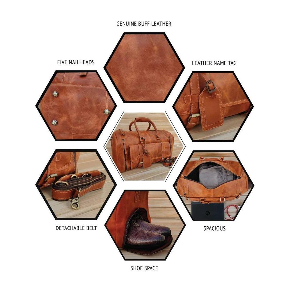 Leder-Reisetasche, handgemachter Leder-Weekender, Turnbeutel, Urlaubs-Reisetasche, Reisetasche, Übernachtungstasche, Leder-Reisetasche