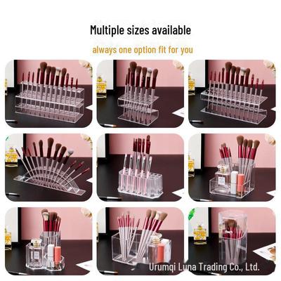 "Transparente, staubdichte Aufbewahrungsbox für Make-up-Pinsel und Augenbrauenstift"