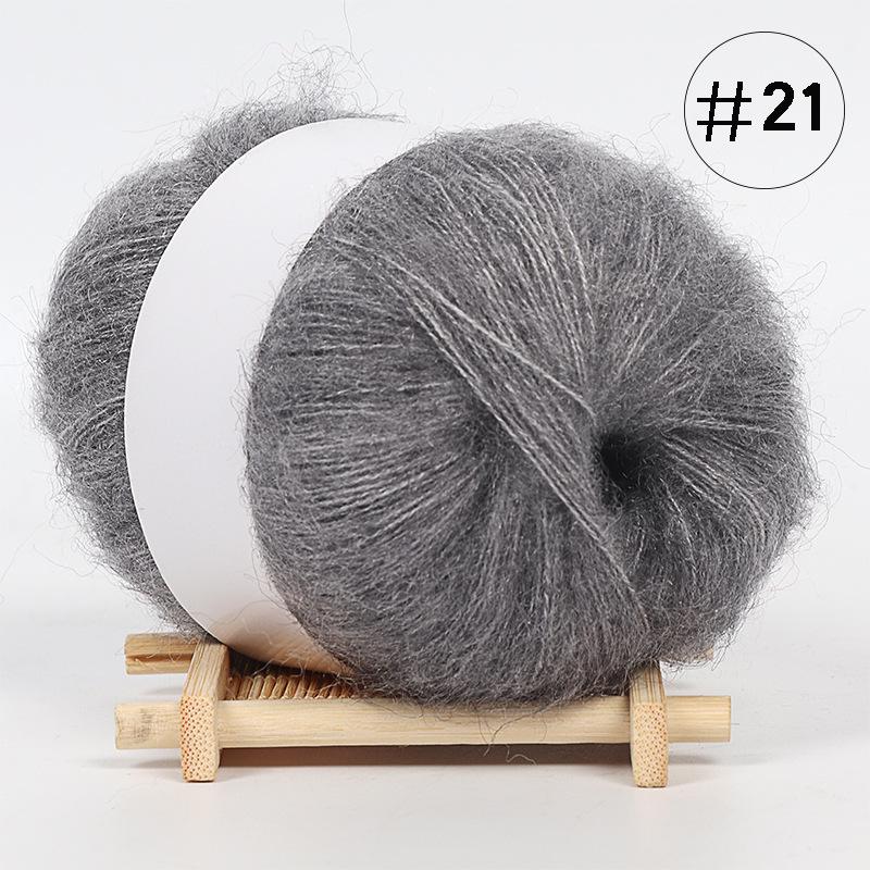 5Pcs Baby Mohair, Hand-woven DIY Sweater Scarf Thread Baby Thread Fine Wool