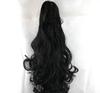 High Temperature Wire Wig European and American Big Wave Catching Ponytail Fashion Curly Hair Bundle