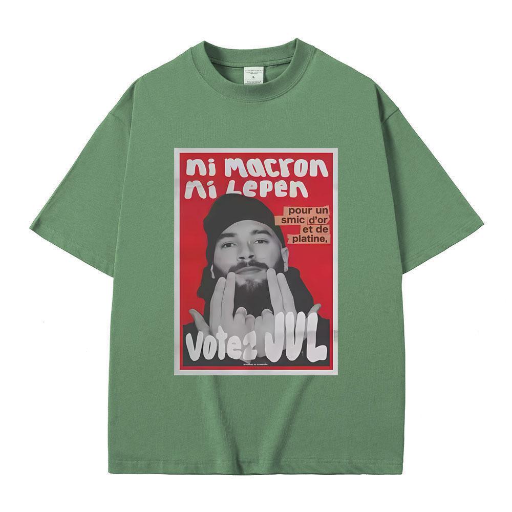 French Rapper JUL Graphic Tshirt Men Women Hip Hop Fashion Trend Tshirt Male Casual Oversized Pure Cotton Short Sleeve T Shirts