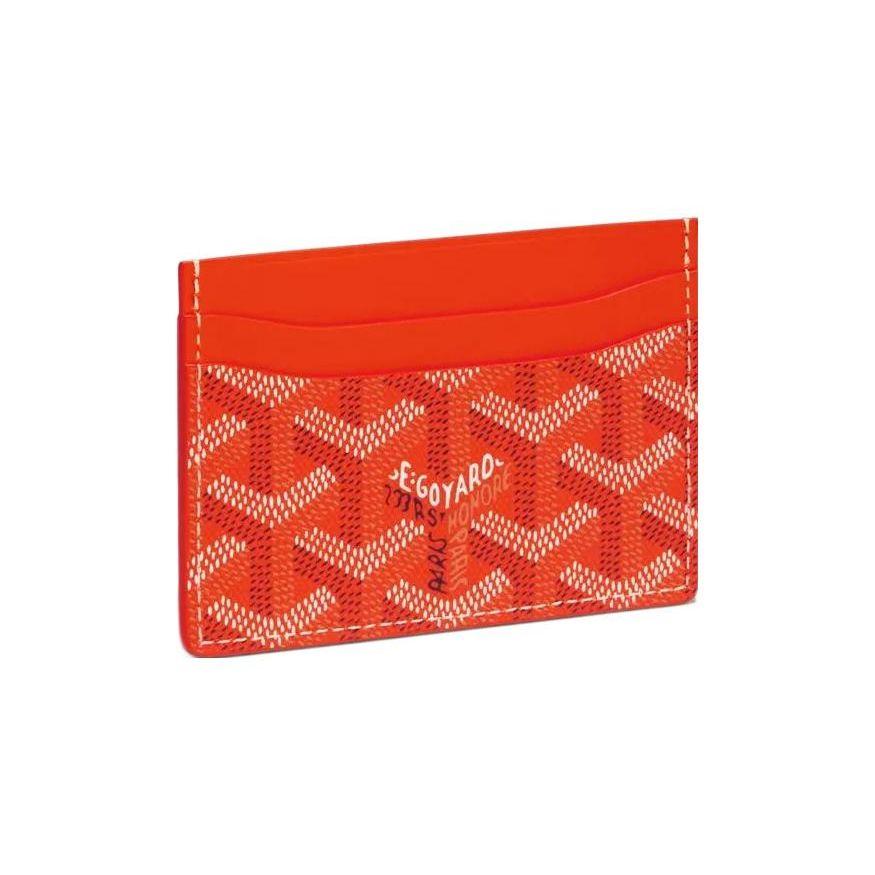 Goyard Saint-Sulpice Geometric Pattern Printed Color Block Canvas And Calfskin Card Holder Unisex Card Holder Color-1 Color-2 Color-3 STSULPPMLTY