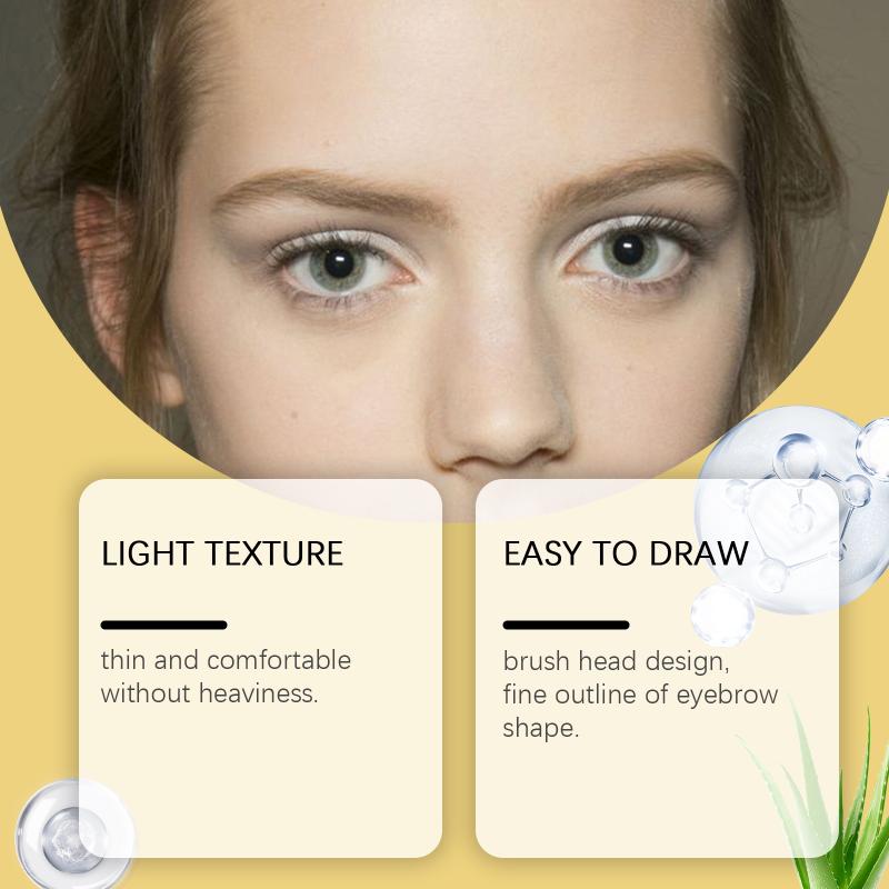 Gel Colorato per Sopracciglia Lunga Tenuta Impermeabile Resistente al Sudore Opaco Colorante Naturale per Sopracciglia Tonalizzanti per Sopracciglia Cosmetico Marrone Chiaro