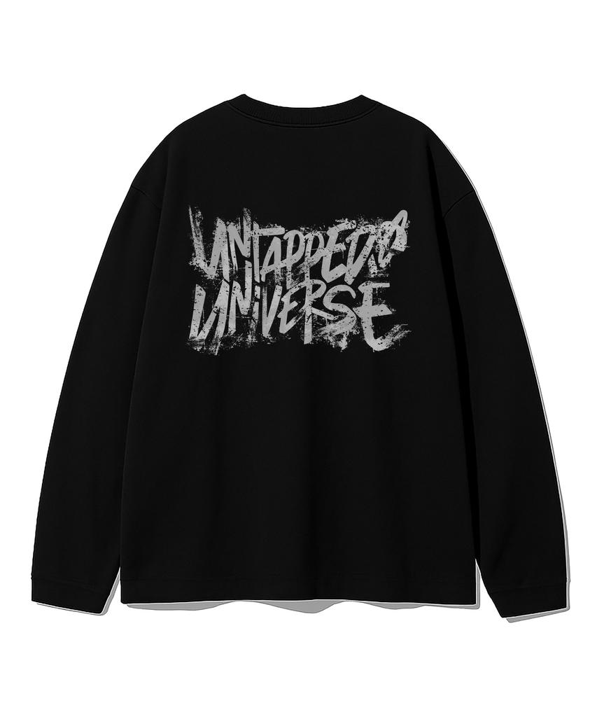 UNTAPPED STUDIO Universe Painting Scratch Oversized Long Sleeve T-Shirt 8 Colors (Type A)