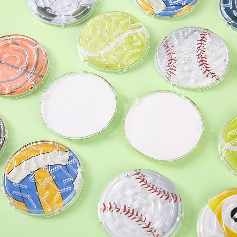 20Pcs Cartoon Sports Football Basketball Maze Puzzle Educational Toys for Birthday Party Favors Kindergarten Pinata Fillers