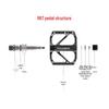 Aluminum Alloy Quick Release Folding Bike Pedals with Bearings for Road Bikes