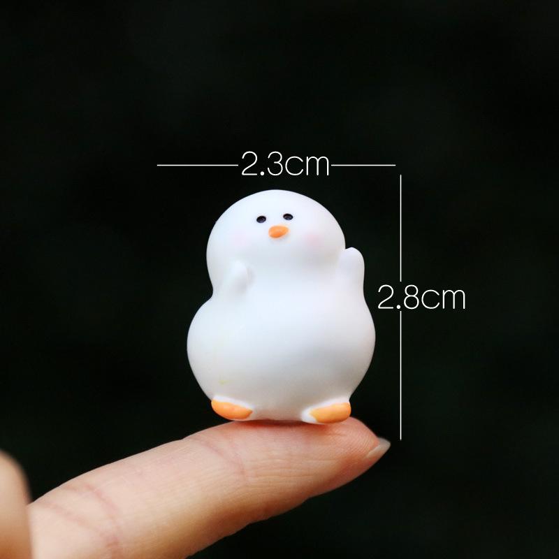 

Плюшевая игрушка «Пухлый глупый гусь»: Белый гусь Микро-ландшафтный декор и Декомпрессионное украшение