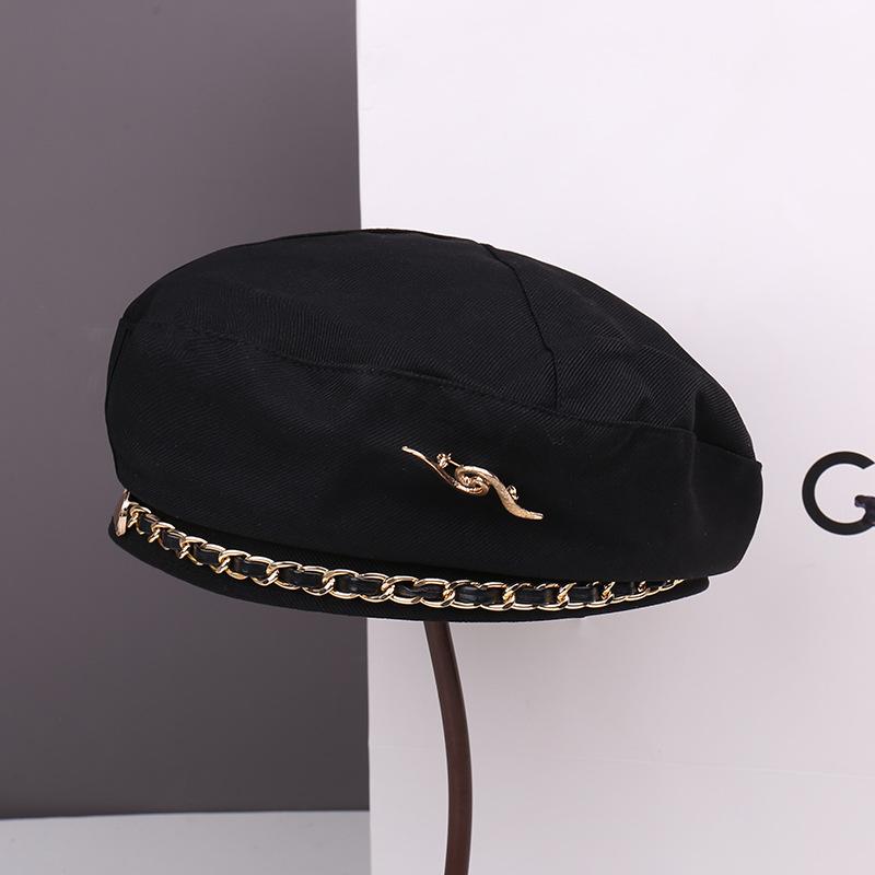 Spring and Autumn Fashion Show Face Small Beret Children Casual Big Head Circumference Painter Hat Women Newsboy Hat