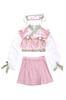 Clearstone Love Dress Halloween Cosplay Peach Blossom Costume for Women Pink