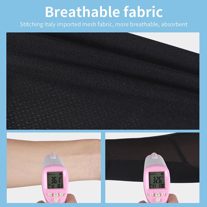 WEST BIKING Sports Arm Sleeves Ice Fabric UV Protection Cycling Basketball Running Arm Warmer Outdoor Cool Compression Sleeve