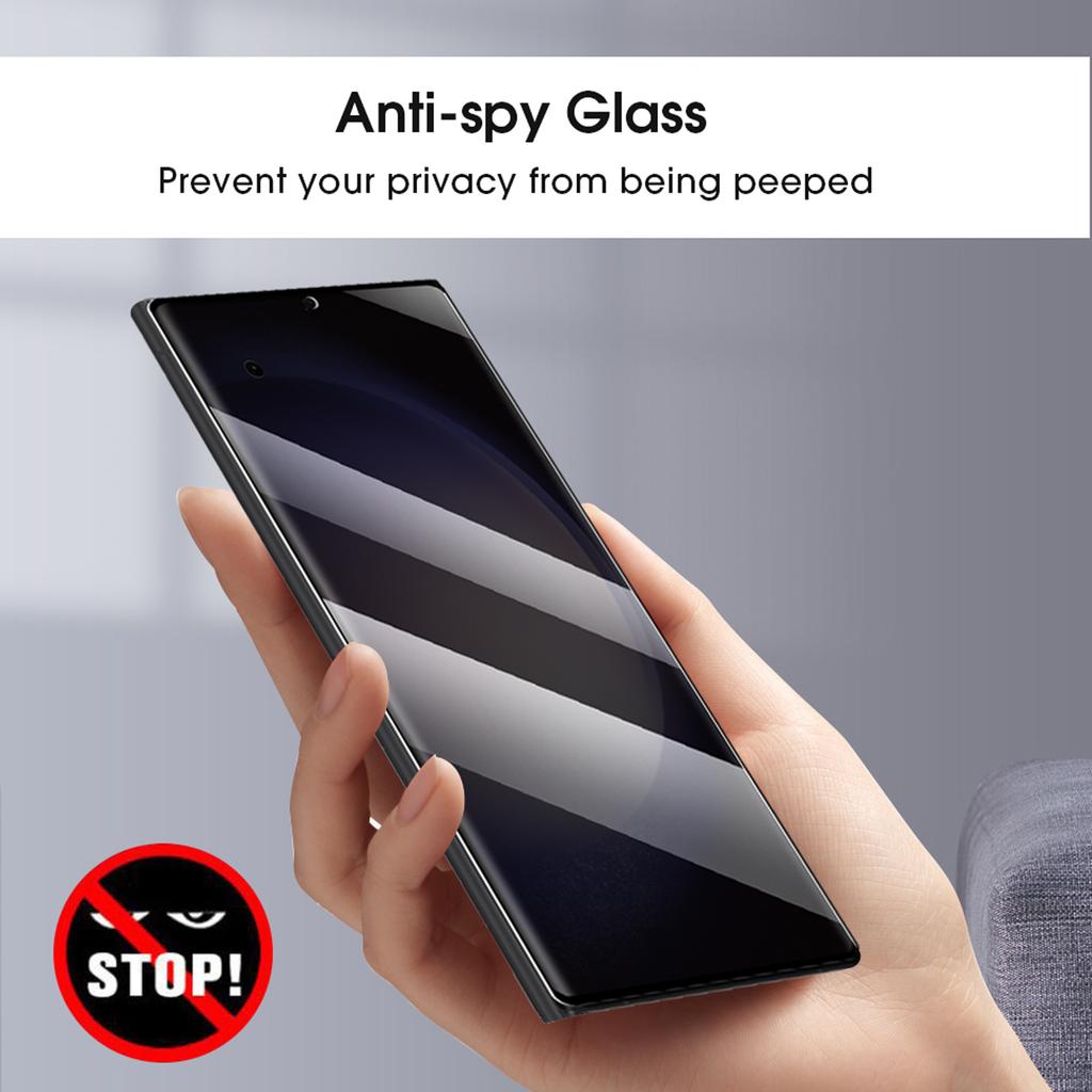 Easy To Install Tempered Glass Films for Samsung S25/S24/S23/S22 Series Anti-spy Privacy Screen Protectors for Samsung S25 Plus
