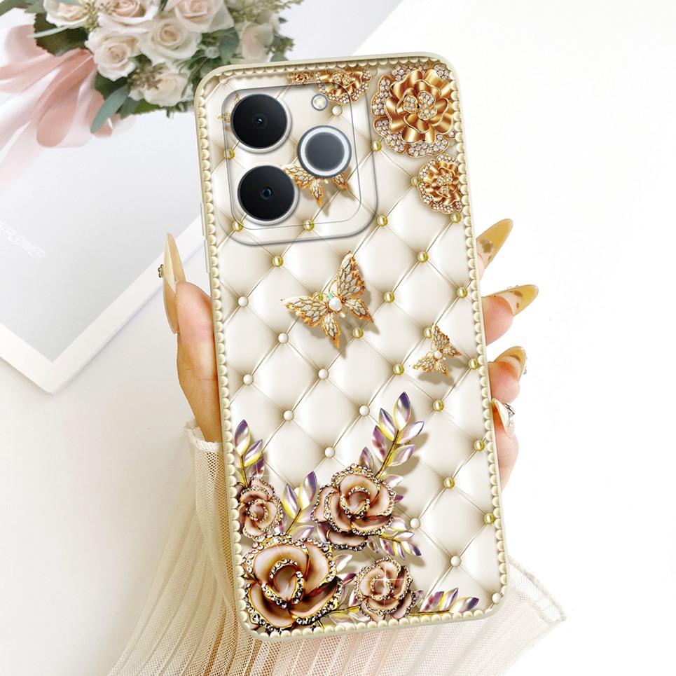 

Fashion Design Phone Case For Realme Note 70 70T C71 India RMX5313 Narzo 80 Lite 4G Casing Soft Silicone Flower Butterfly Cover Realme Note 70 70T