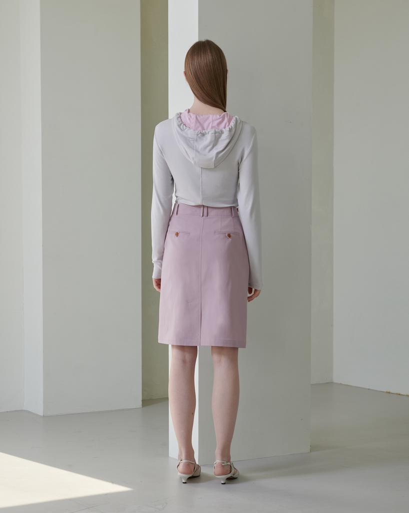 Mecheumua Lyocell A-Line Skirt_Pink