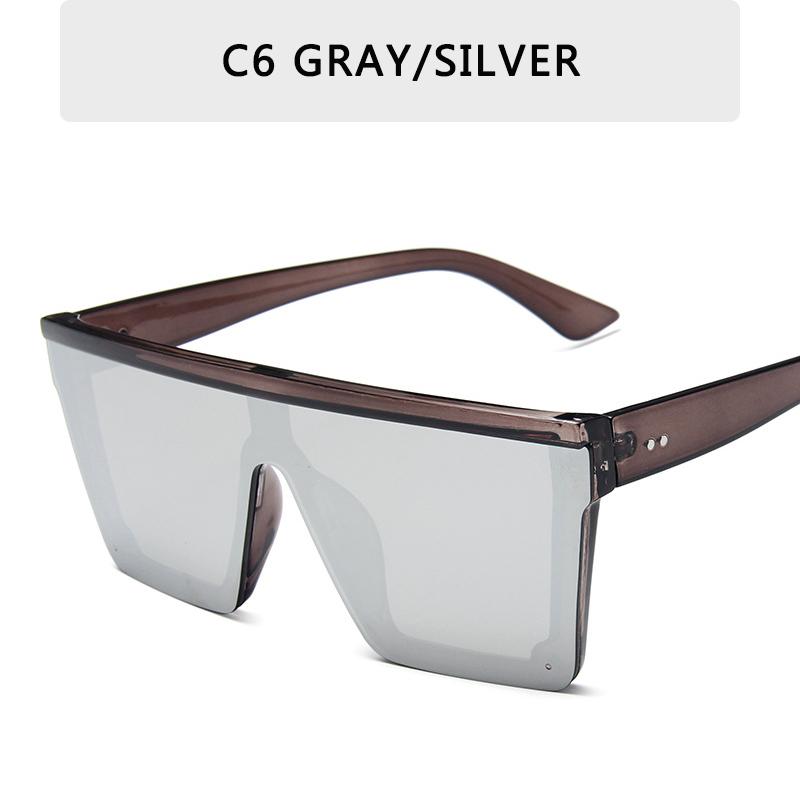 

For Men Retro Sunglasses Men Black Square Shaped Shades UV 400 Protection Gradient Sunglasses For Women Cool One Piece Designer Gafas De Sol As shown in the figu