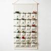 With 24 Pockets Christmas Wall Hanging Storage Pouch Numbered Countdown Storage Bag  Dormitory