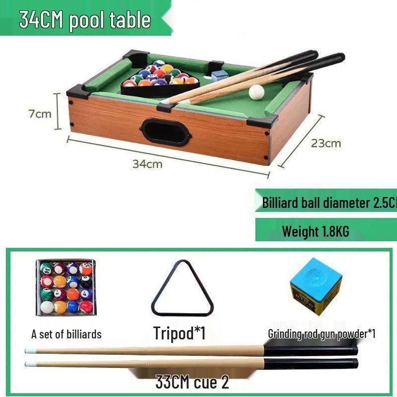 Children's Mini Pool Table - Parent-Child Snooker Game, Educational Toy, Baby Birthday Gift