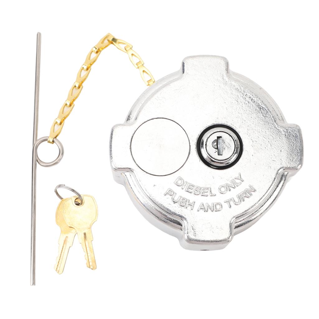 Aluminum Locking Diesel Fuel Cap With Keys 03?37017?002 Replacement for Freightliner Cascadia